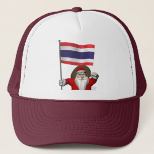 Jultomten med Flagga Thailand Truckerkeps