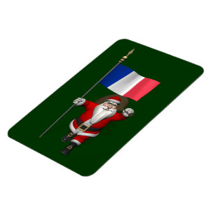 Jultomten med Frankrike Magnet