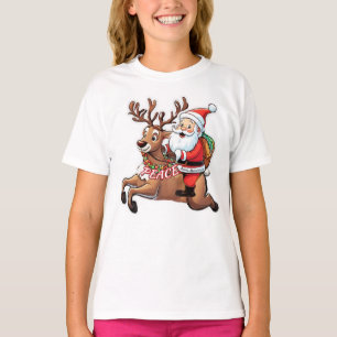 Jultomten med fredsgåvor t shirt