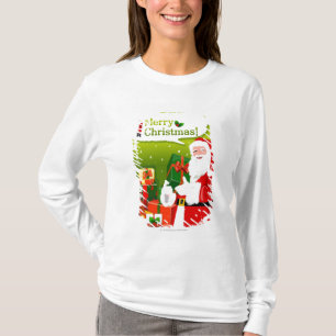 Jultomten med gåvor t-shirt