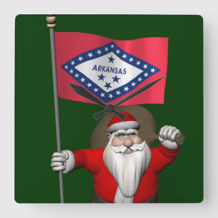 jultomten med giftermål av arkansas fyrkantig klocka