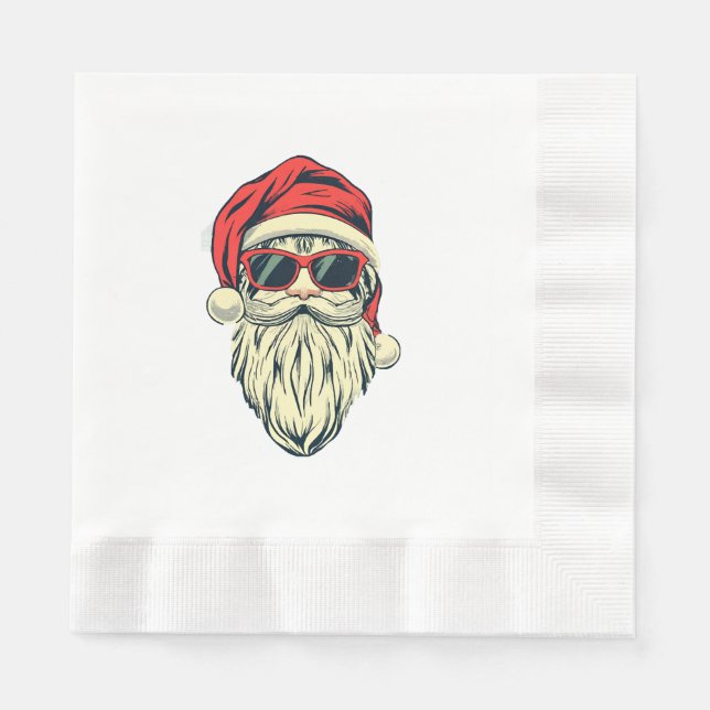 jultomten med glasögon pappersservett (Framsidan)