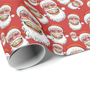 jultomten med god julleende presentpapper