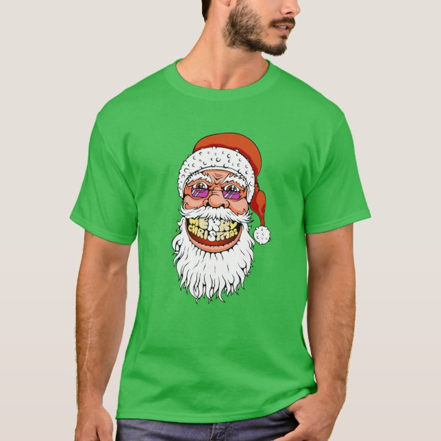 jultomten med god julleende tröja (Framsida)