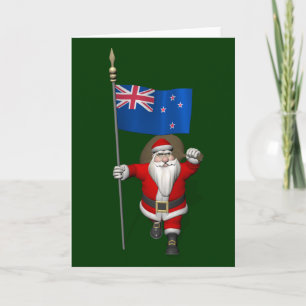 Jultomten Med haki o Aotearoa Helgkort