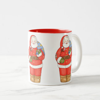 Jultomten med hänger lös Två-Tonad mugg