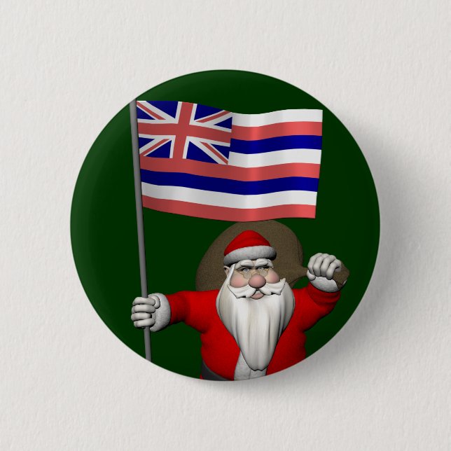 Jultomten med hawaii knapp (Framsida)