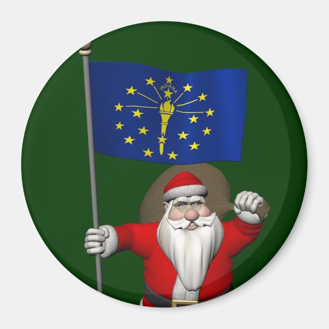 Jultomten med Indien som destination Magnet (Framsidan)