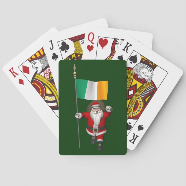 Jultomten med Irlands inträde Casinokort (Baksidan)