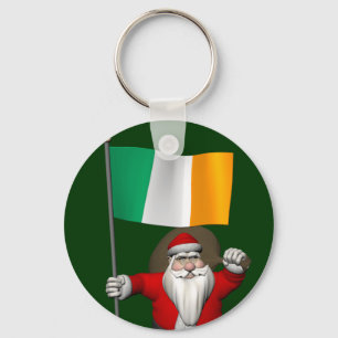 jultomten med Irlands inträde Nyckelring