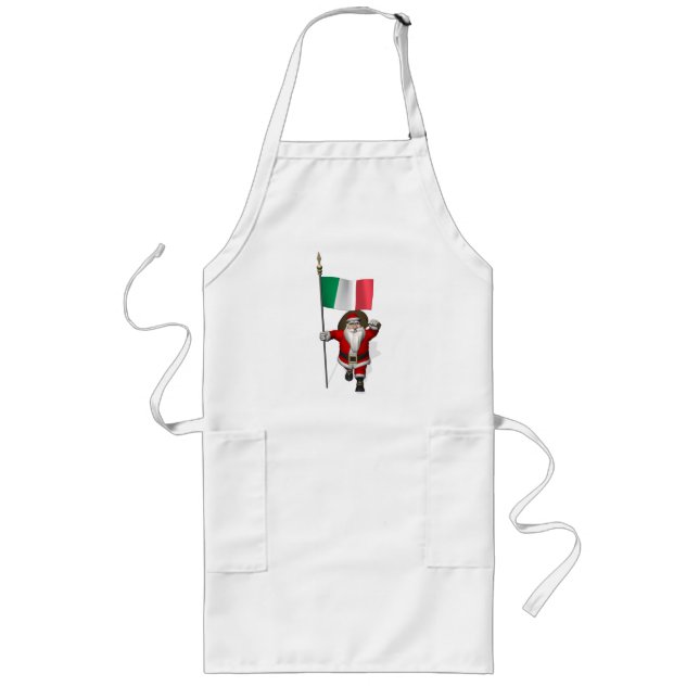 Jultomten med Italien Långt Förkläde (Framsidan)