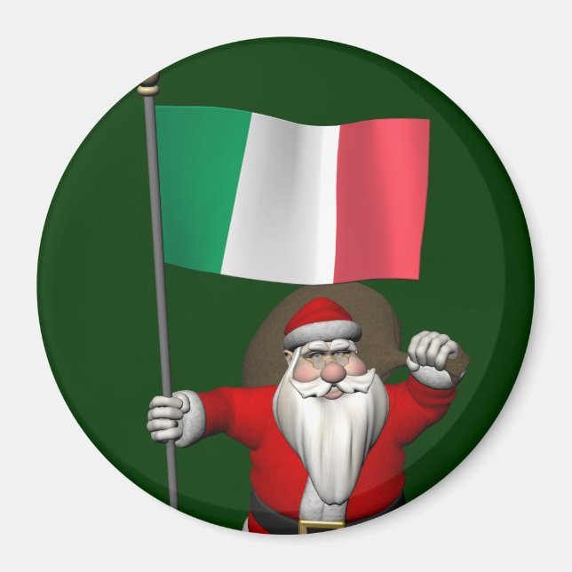 Jultomten med Italien Magnet (Framsidan)