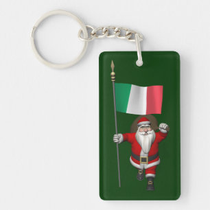 Jultomten med Italien Nyckelring