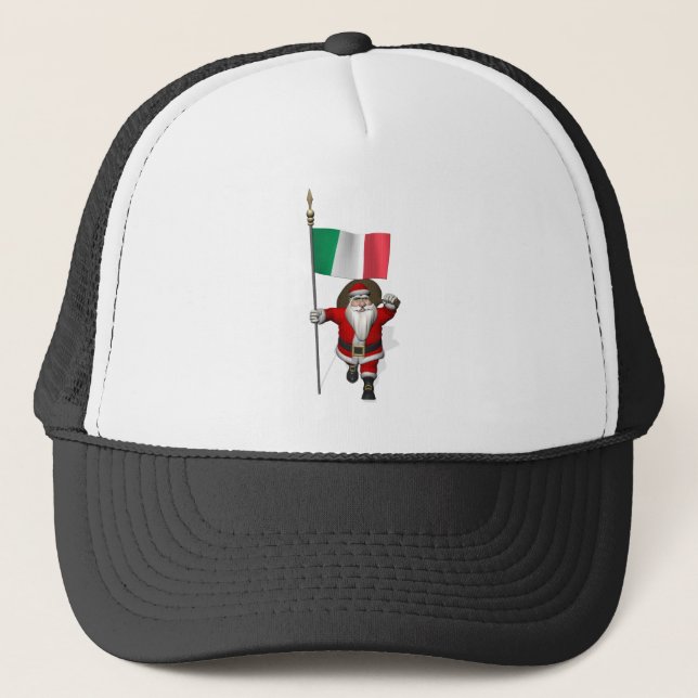Jultomten med Italien Truckerkeps (Framsida)