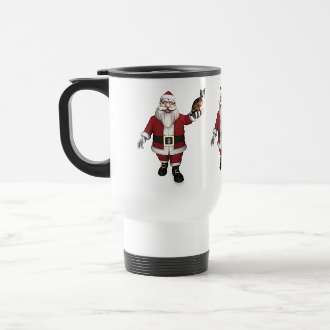 Jultomten med Kalicokatt Resemugg (Vänster)