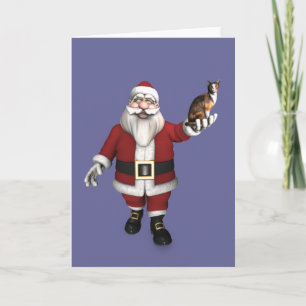 Jultomten med kalkfett helgkort
