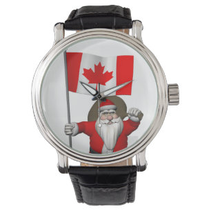 Jultomten med kanadensiska tecken armbandsur