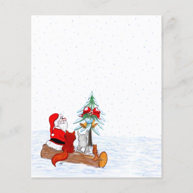 Jultomten med kanin Fox och ekorre (Framsida)