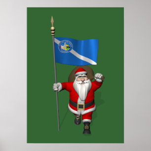Jultomten med Las Vegas ankomst Poster