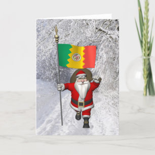 Jultomten med Los Angeles anseende Helgkort