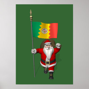 Jultomten med Los Angeles anseende Poster