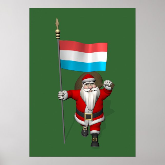 Jultomten med Luxemburgs inträde Poster (Framsidan)