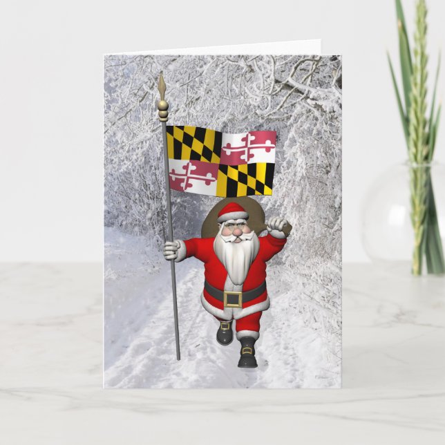 Jultomten med markörtecken helgkort (Framsida)