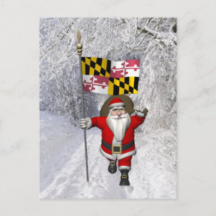 Jultomten med Maryland Helg Vykort