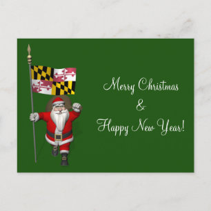 jultomten med Maryland Helg Vykort