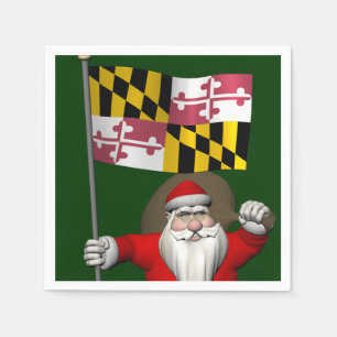 Jultomten med Maryland Pappersservett