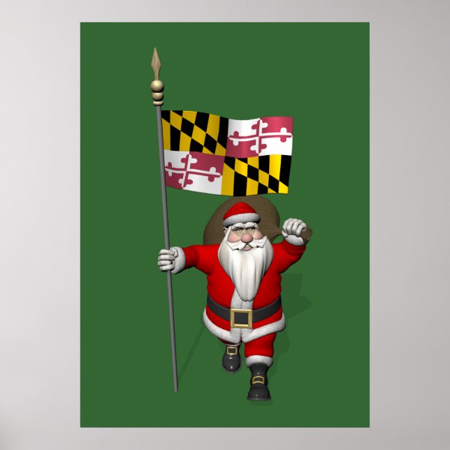 Jultomten med Maryland Poster (Framsidan)
