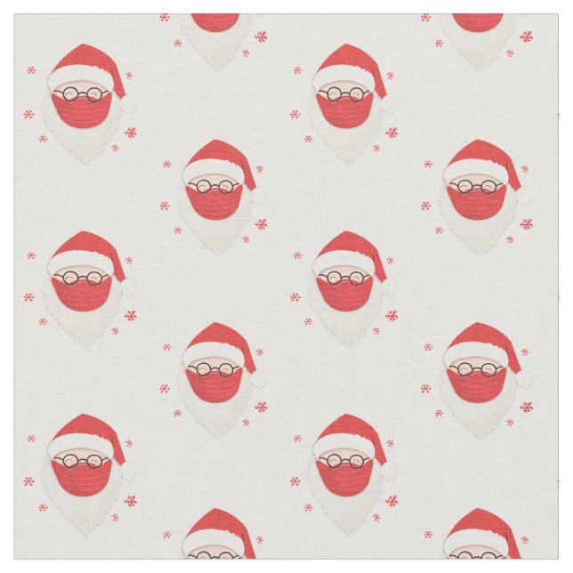 Jultomten med mask tyg (Närbild)