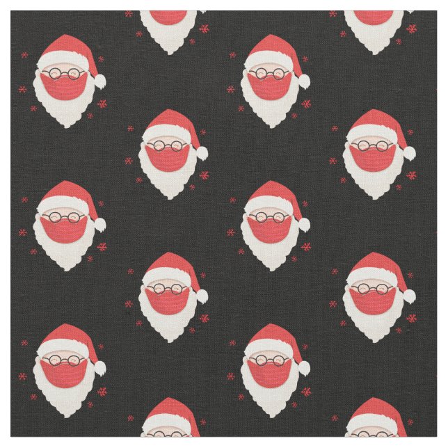 Jultomten med maskmask tyg (Närbild)