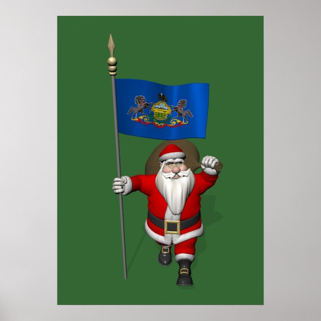 Jultomten med medgivandet av Pennsylvania Poster (Framsidan)