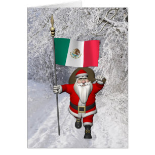 Jultomten med Mexiko som destination Hälsningskort