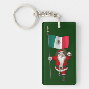 Jultomten med Mexiko som destination Nyckelring