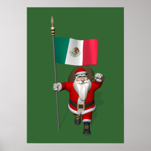 Jultomten med Mexiko som destination Poster