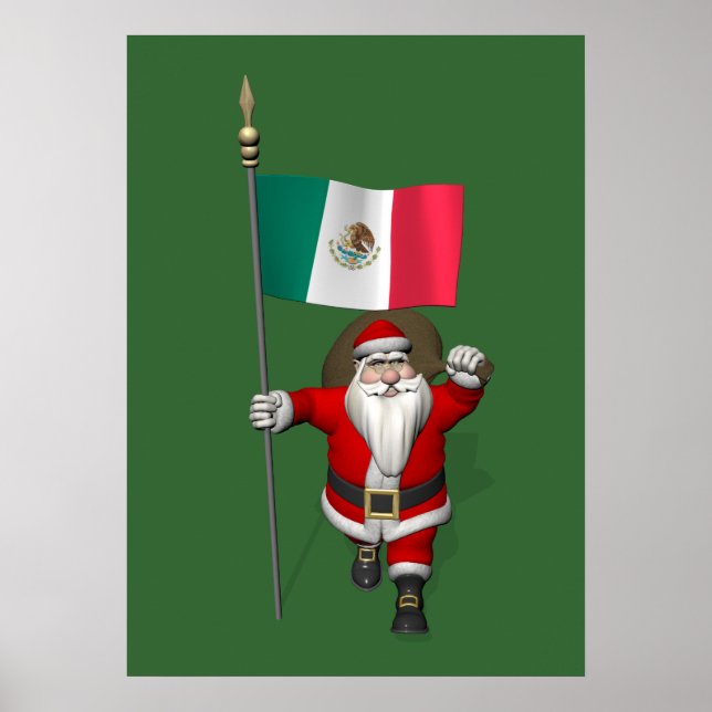Jultomten med Mexiko som destination Poster (Framsidan)