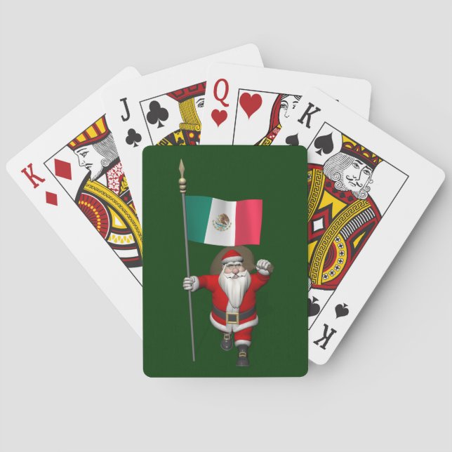 Jultomten med Mexiko som destination Spel Kort (Baksidan)