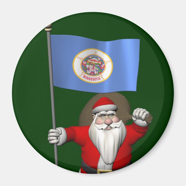 Jultomten med Minnesota som destination Magnet (Framsidan)