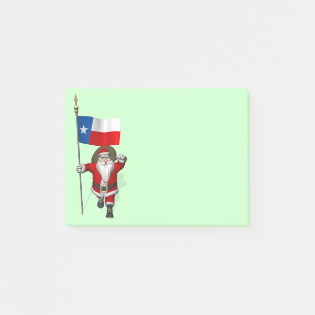 jultomten med namn Texas Post-it Block (Framsida)