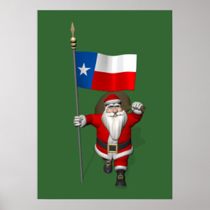 Jultomten med namn Texas Poster