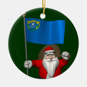 Jultomten med Nevada Julgransprydnad Keramik