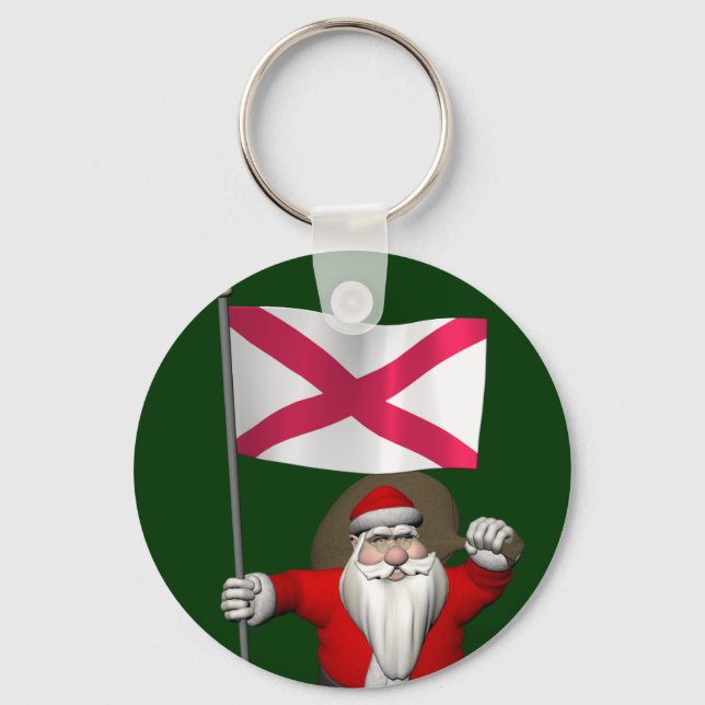 Jultomten med Nordirlands inträde Nyckelring (Framsida)