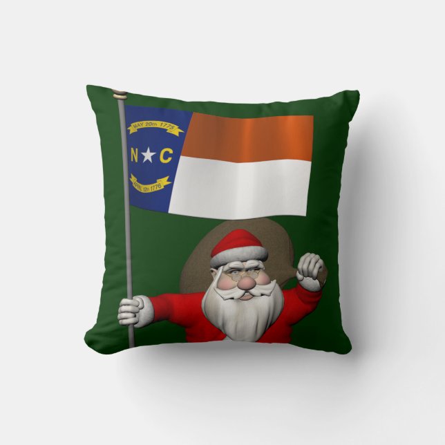 Jultomten med North Carolina Kudde (Framsida)