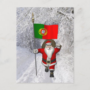 Jultomten med Portugals inträde Helg Vykort
