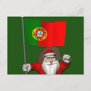 Jultomten med Portugals inträde Helg Vykort