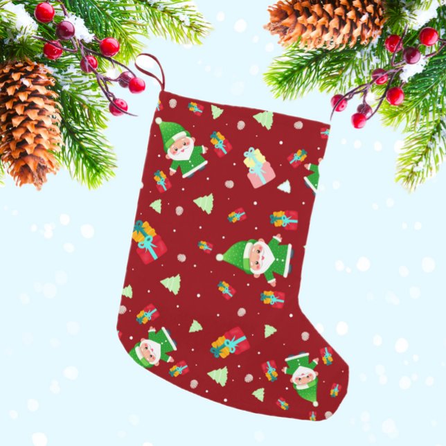 Jultomten med presenter liten julstrumpa (Skapare uppladdad)