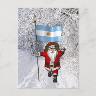 Jultomten med Republiken Argentinas samtycke Helg Vykort