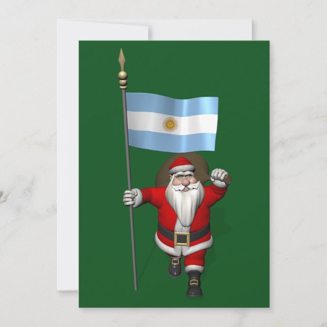 jultomten med Republiken Argentinas samtycke Julkort (Framsida)